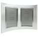 Curved Bevelled Glass Silver 6x4 Photo Frame Double Vertical