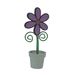 Funky Purple Flower Standing Photo Clip