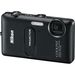 Nikon Coolpix S1200pj Black Digital Camera