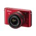 Nikon 1 J1 Red Digital Camera and 10-30mm Lens